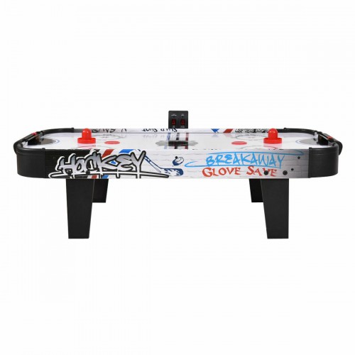 42"Air Powered Hockey Table Game Room Indoor Sport Electronic Scoring 2 Pushers