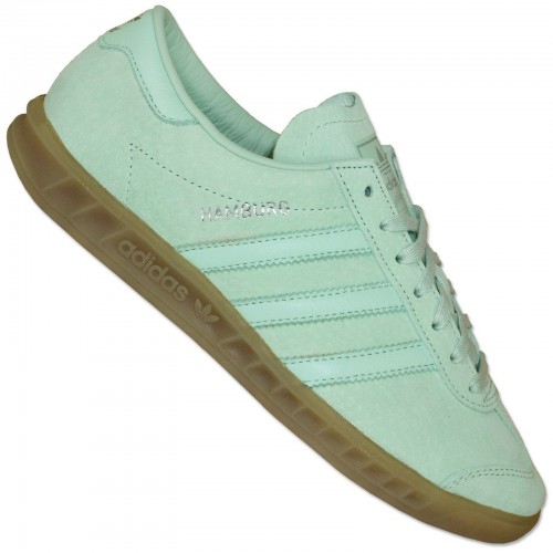Adidas Originals Hamburg Ladies Sneaker Shoes Leather Shoes Rosa Mint Light Blue