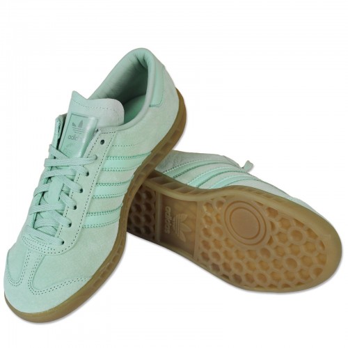 Adidas Originals Hamburg Ladies Sneaker Shoes Leather Shoes Rosa Mint Light Blue