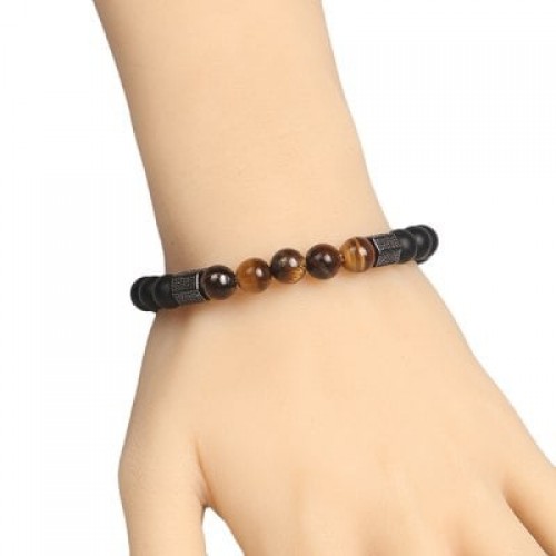 Agate Beads Charm Bracelet