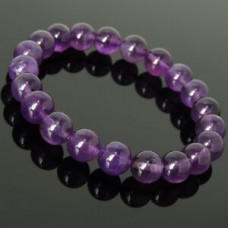 Handmade Men's Women Amethyst Bracelet 10mm Healing Gemstone DIY-KAREN 980