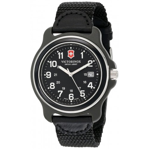 NEW Victorinox Swiss Army Men's 249087 Original XL Swiss Quartz Black Watch