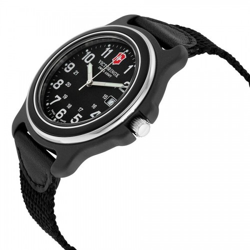 NEW Victorinox Swiss Army Men's 249087 Original XL Swiss Quartz Black Watch