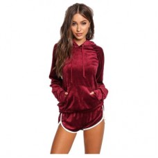 New Autumn and Winter Women'S Clothing with A Cap Leisure Sportswear