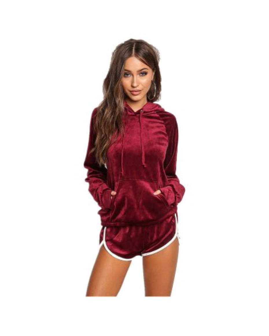 New Autumn and Winter Women'S Clothing with A Cap Leisure Sportswear