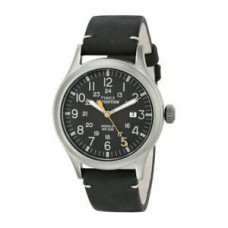 New Timex Men's Expedition TW4B01900 Black Dial Black Leather Quartz Sport Watch
