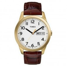 New Timex Men's T2N065 "Elevated Classics" Watch with Brown Leather Band