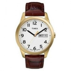 New Timex Men's T2N065 "Elevated Classics" Watch with Brown Leather Band