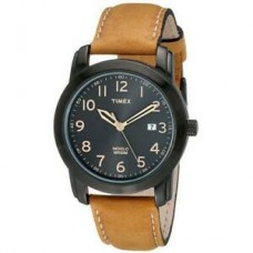 New Timex Men's T2P133 Elevated Classics Watch with Brown Leather Strap