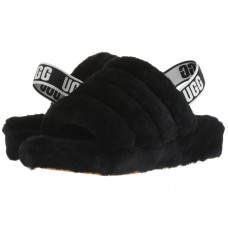UGG Women's Fluff Yeah Slide Sandal 1095119 Black Sz 5-12 New