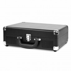 Victrola Vintage 3-Speed Bluetooth Suitcase Turntable with Speakers, Black - new