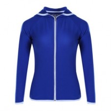 Women Slim Yoga Long Sleeve Coat with Zipper