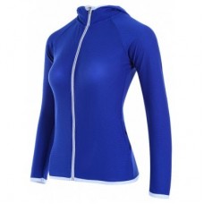 Women Slim Yoga Long Sleeve Coat with Zipper