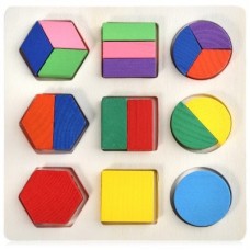 Wooden 3D Geometry Puzzle Toy