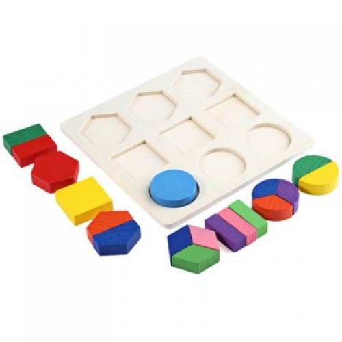 Wooden 3D Geometry Puzzle Toy