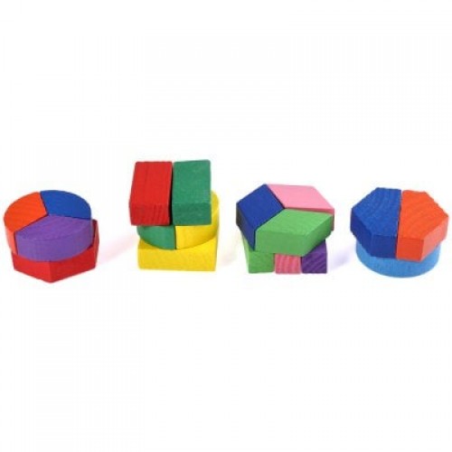 Wooden 3D Geometry Puzzle Toy