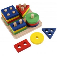 Wooden Geometric Sorting Board Toy