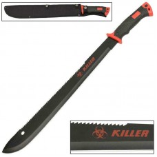 Zombie Killer Red Outdoor Hiking and Backpacking Bolo Machete Knife w/ Strap NEW