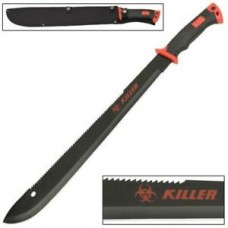 Zombie Killer Red Outdoor Hiking and Backpacking Bolo Machete Knife w/ Strap NEW