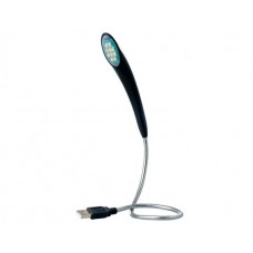 Adjustable Mini 10-LED USB Touch Lamp for Notebook, Desktop Computers (Black)