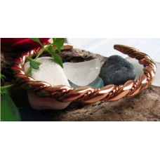 Men's 8 Inch Copper Cuff Bracelet - 3/16 of an inch wide.