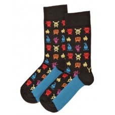 MONSTER MASH, MEN'S CREW SOCK, MONSTER DESIGN