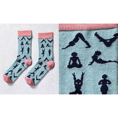 ZEN, WOMEN'S CREW SOCK, YOGA DESIGN